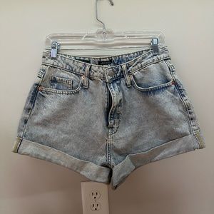 Wild Fable denim high rise mom shorts